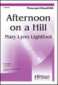 Afternoon on a Hill Three-Part Mixed choral sheet music cover